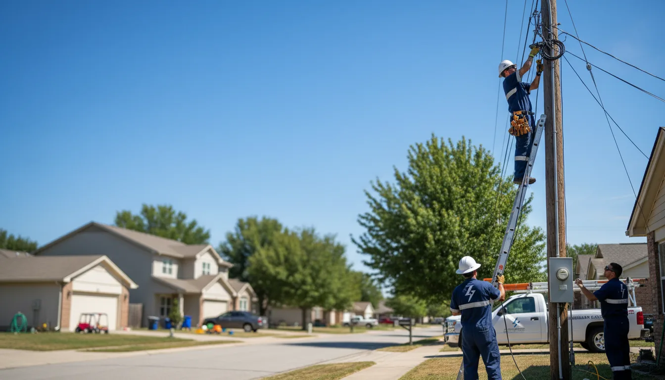 Residential electrician providing installation services in Ensign, KS